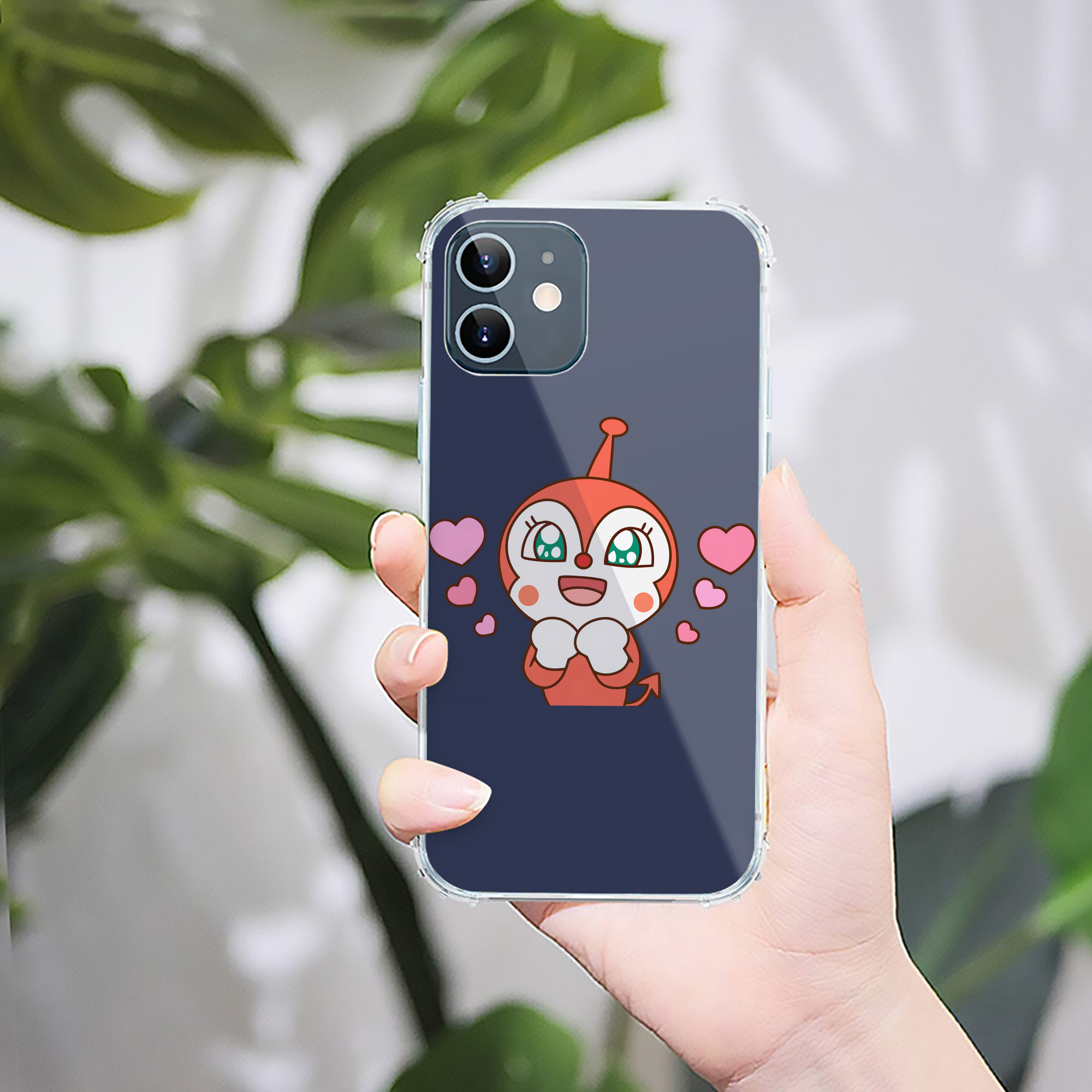 （画像用） アンパンマン Anpanman 【iPhone 12シリーズ対応】透明スマホケース（クリアソフトケース）